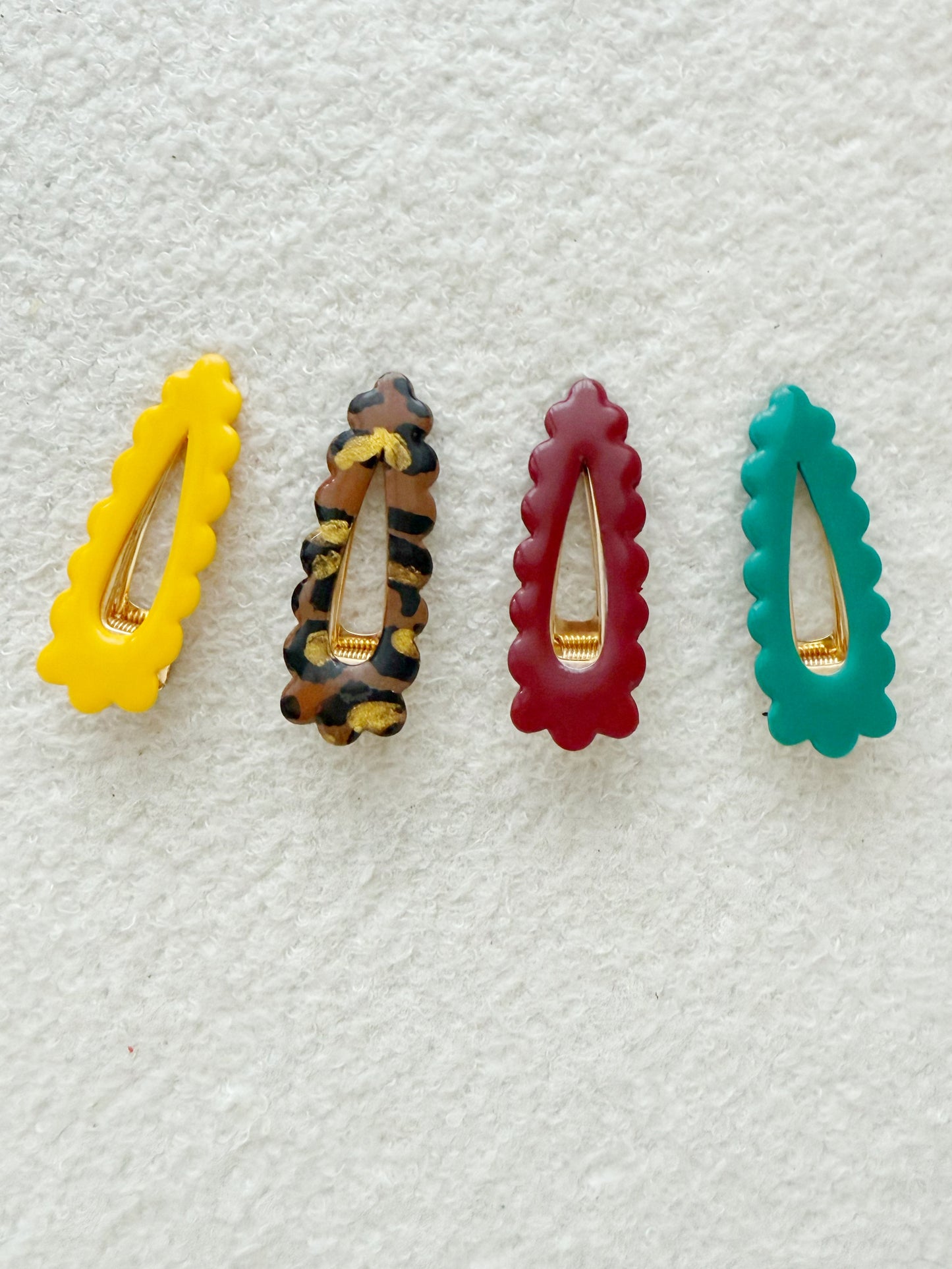 Barrettes « Paloma » - Bijoux fait main - Andreina Clay.