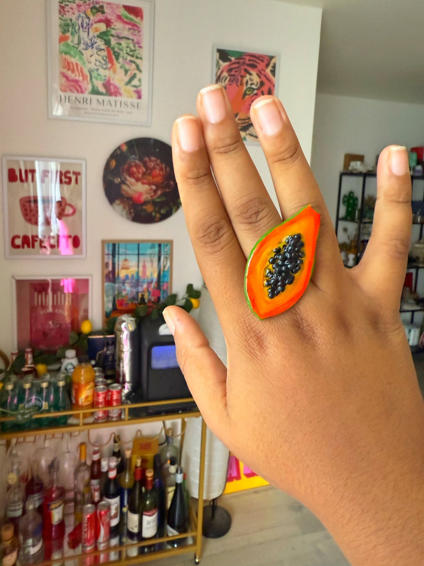 Collection Mini – Papaya Obsession 🍃 bijoux tropicaux faits main en pâte polymère - Andreina Clay