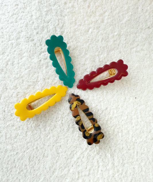 Barrettes « Paloma » - Bijoux fait main - Andreina Clay.