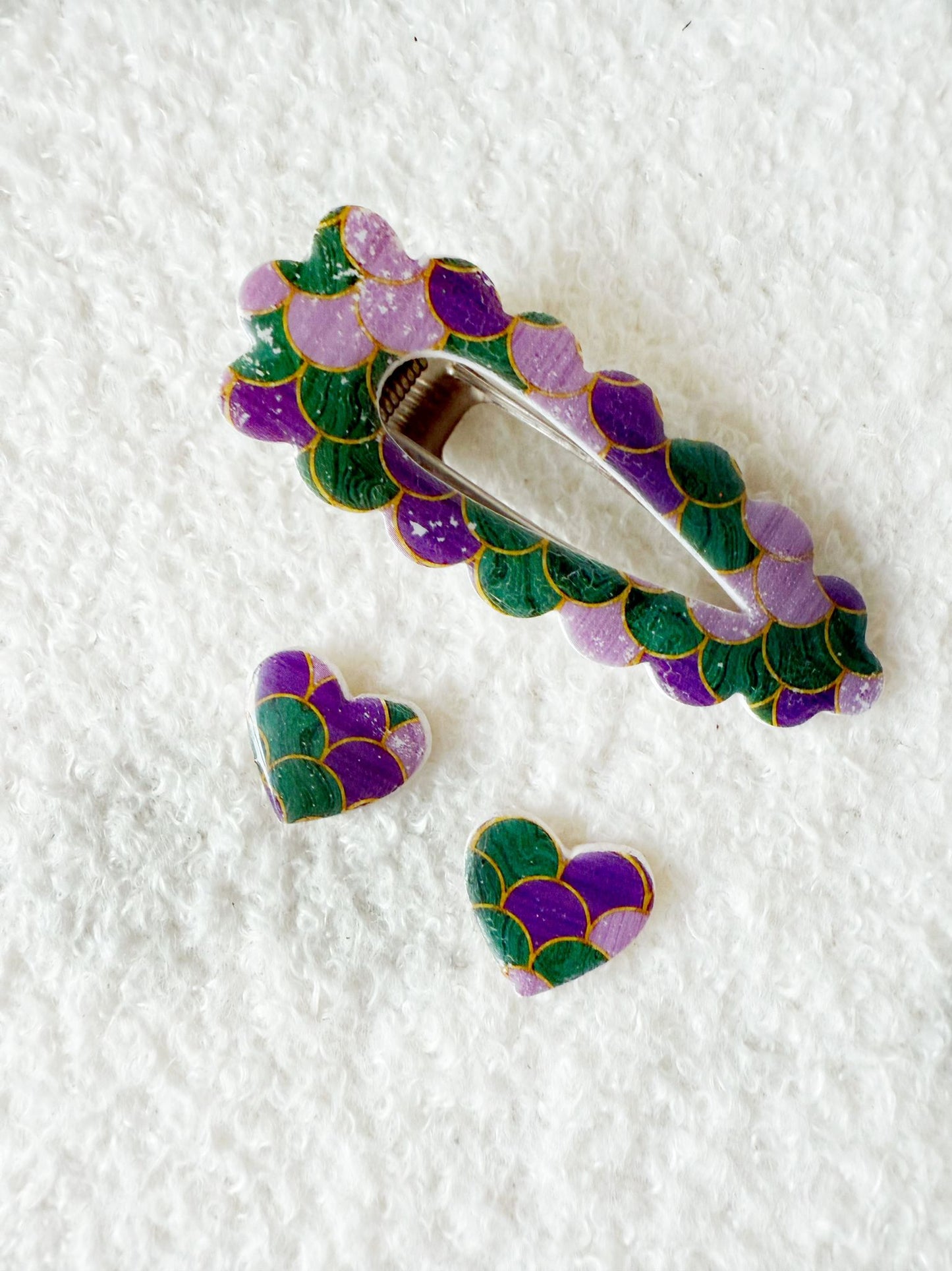 Match Parfait — Mosaïque Sirène 🪸 🐚- Bijoux faits main en France – Créations artisanales uniques | Andreina Clay