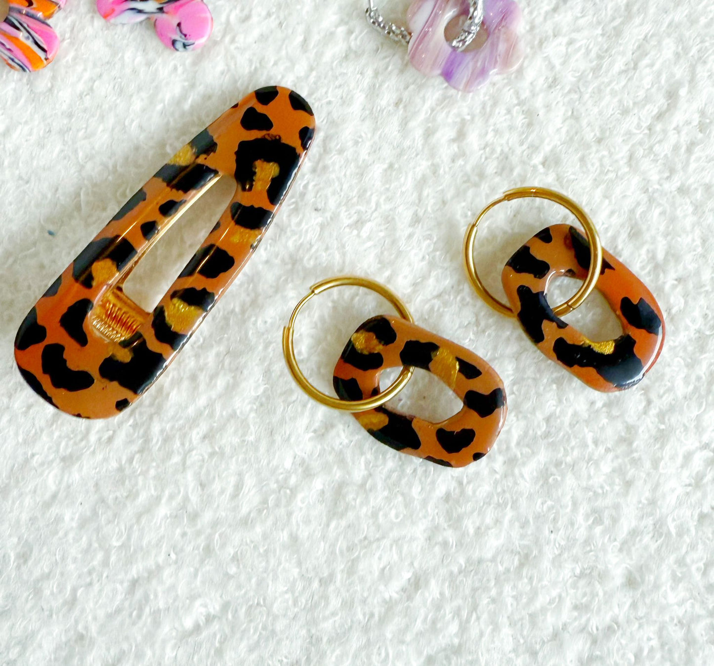 Match Parfait – Set “Savane Dorée” 🐆Bijoux faits main en France – Créations artisanales uniques | Andreina Clay