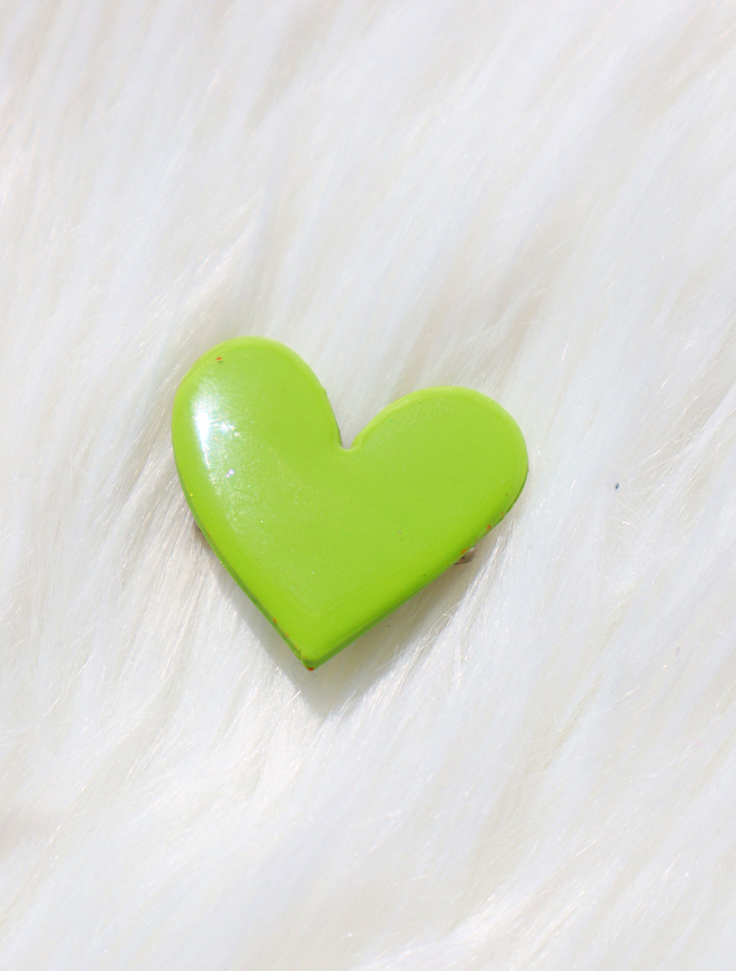 Colorful Handcrafted Heart-Shaped Mini Polymer Clay Brooches - Fashion broches - Pins