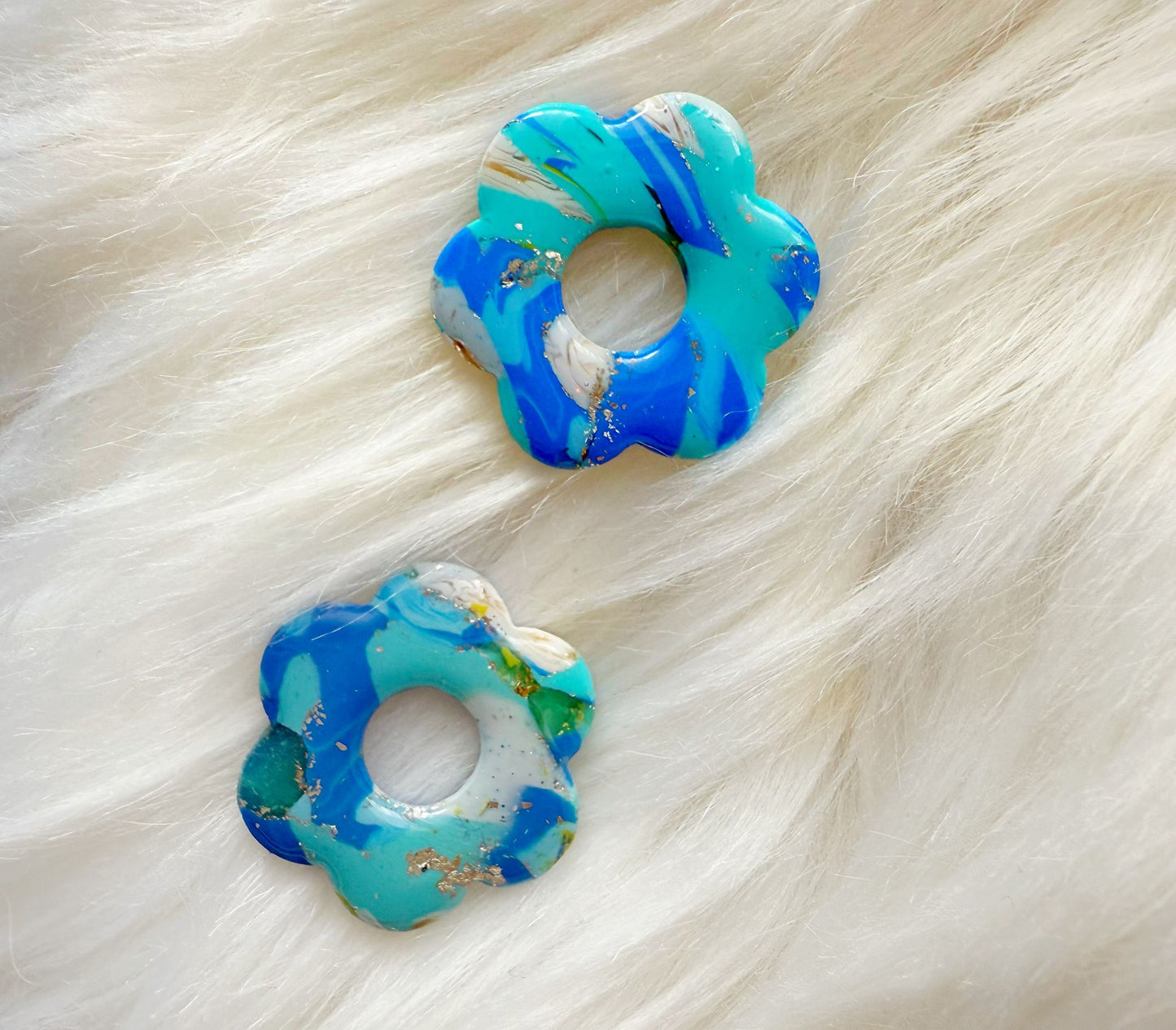 Pampilles interchangeables - Feelin' blue  🌀 MAXI - Bijoux faits main en France – Créations artisanales uniques | Andreina Clay