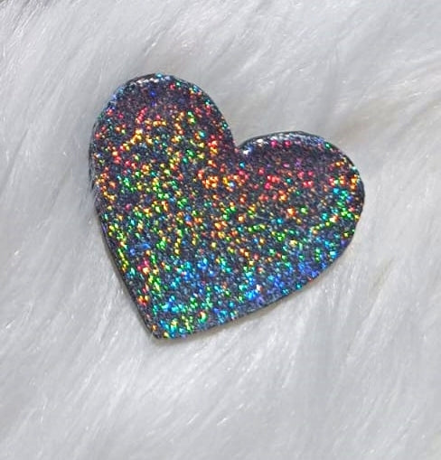 Colorful Handcrafted Heart-Shaped MEDIUM Polymer Clay Brooches - Fashion broches - pins