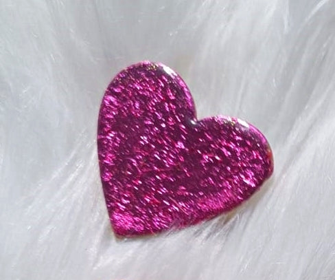 Colorful Handcrafted Heart-Shaped MEDIUM Polymer Clay Brooches - Fashion broches - pins