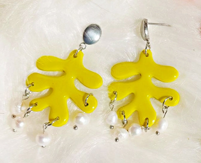 Dolce Vita 🍋 | Hand-Painted Polymer Clay Earrings Inspired by the Italian Coast